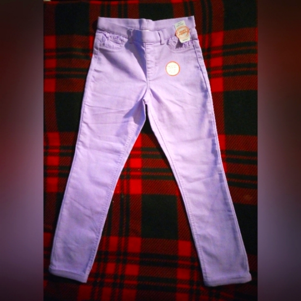 Purple Wonder Nation Girls Stretch Casual Pants XL/XG 14-16